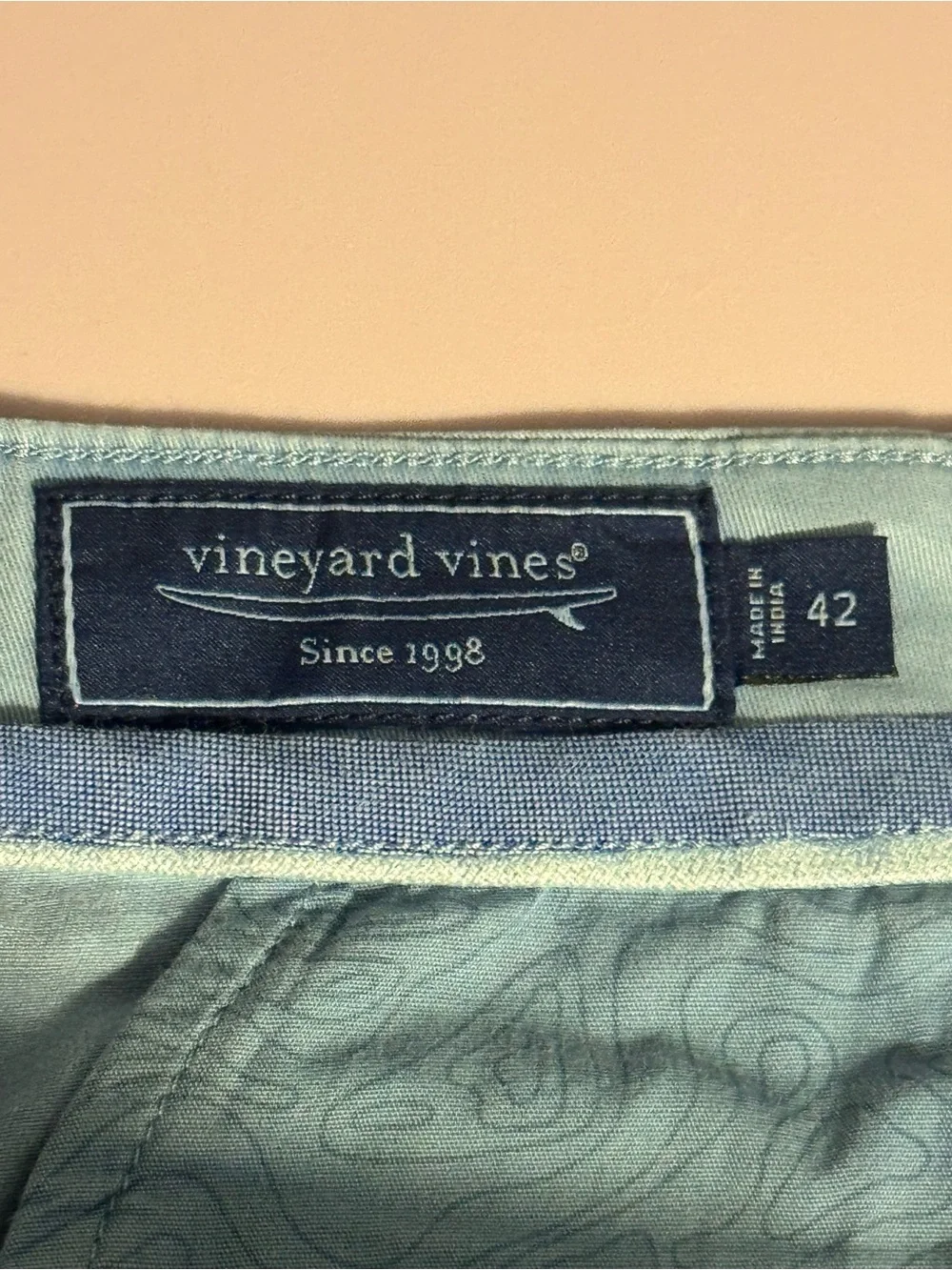 Vineyard Vines Light Blue Flat Front Cotton Shorts